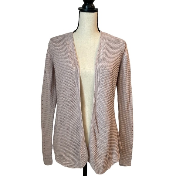 Belle by Bellidini Knit Cardigan Sweater SZ S Light Purple Open Front No Pockets - Picture 1 of 13